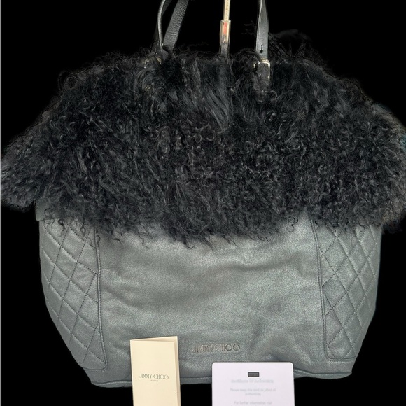 JIMMY CHOO (RARE) Mongolian Sheep Bag - Picture 1 of 15